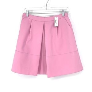 J. Crew Pink Pleat Front Skirt